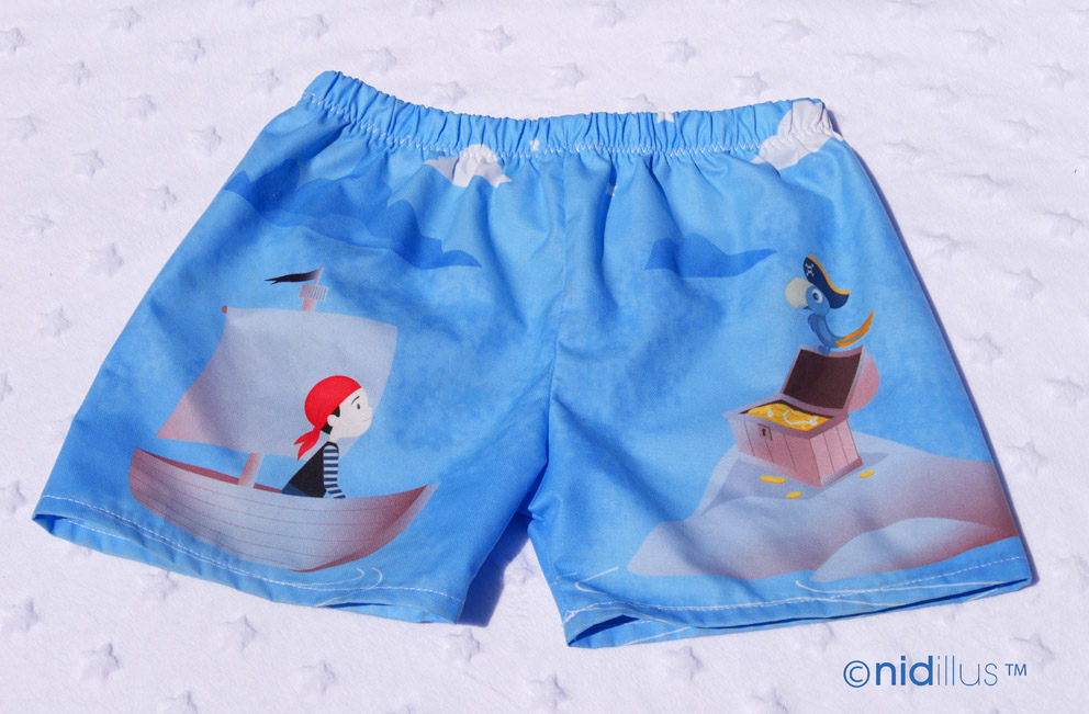 TISSU PIRATE NIDILLUS SHORT