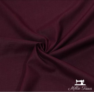 tissu-ramie-uni-x10cm-lie-de-vin-millie tissus